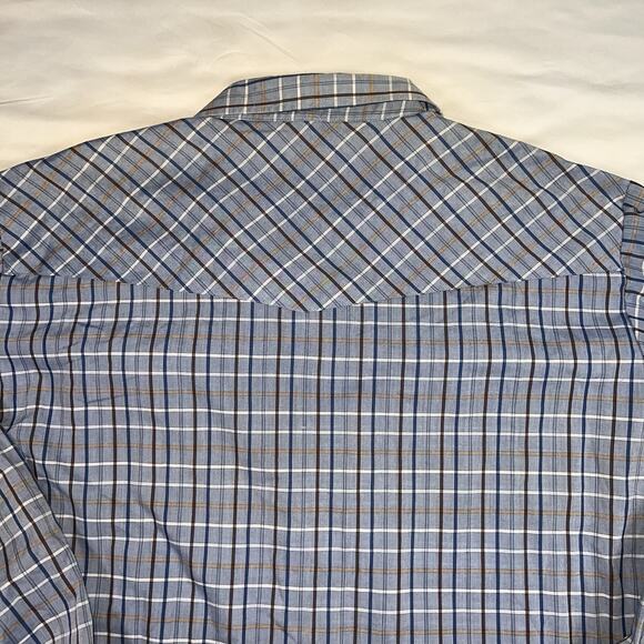 Ely Cattleman Western Shirt Size 3XLT Tall Pearl Snap Button Up Long Sleeve - Picture 11 of 12